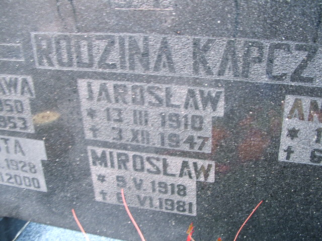 Zdzisława Kapczyńska 1950 Namysłów - Grobonet - Wyszukiwarka osób pochowanych