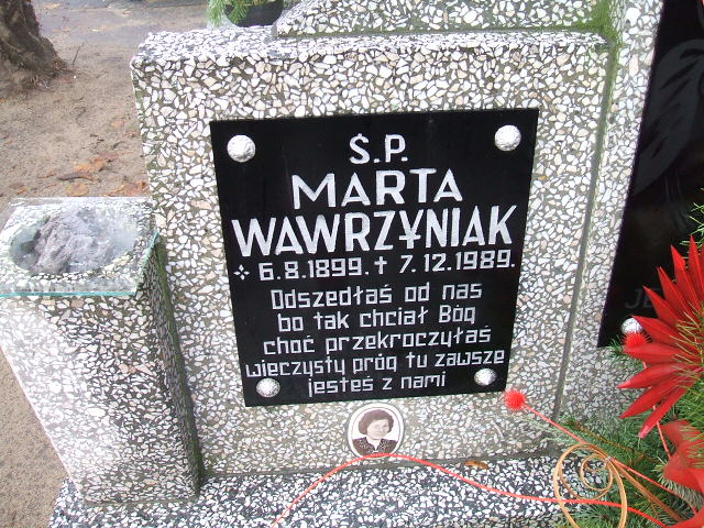 Katarzyna Wawrzyniak 1910 Namysłów - Grobonet - Wyszukiwarka osób pochowanych