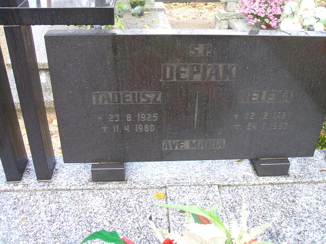 Helena Depiak 1925 Namysłów - Grobonet - Wyszukiwarka osób pochowanych