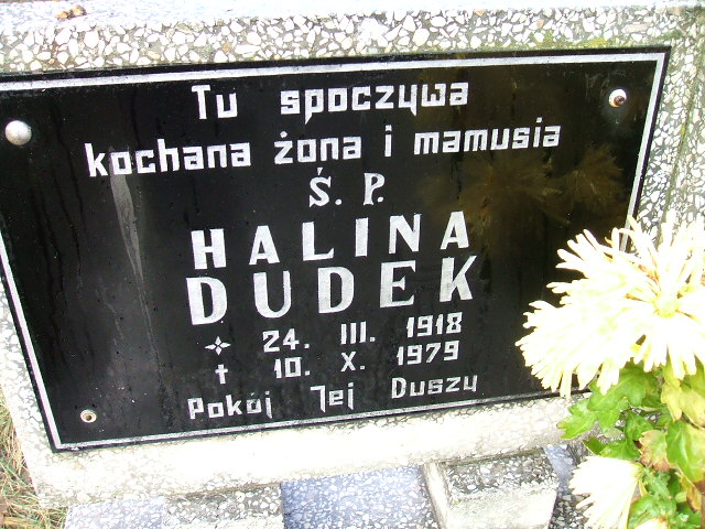 Halina Dudek 1918 Namysłów - Grobonet - Wyszukiwarka osób pochowanych