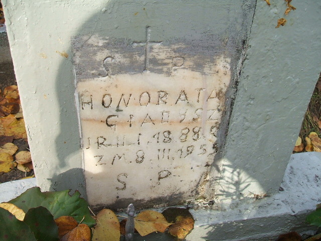 Honorata Gładysz 1888 Namysłów - Grobonet - Wyszukiwarka osób pochowanych