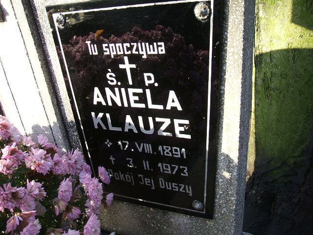 Jan Klauze 1876 Namysłów - Grobonet - Wyszukiwarka osób pochowanych