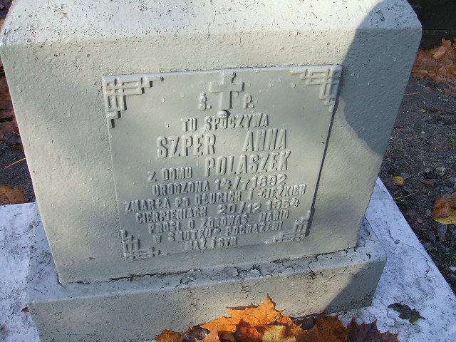 Anna Szper 1892 Namysłów - Grobonet - Wyszukiwarka osób pochowanych