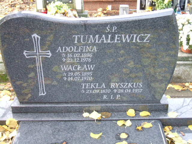 Wacław Tumalewicz 1895 Namysłów - Grobonet - Wyszukiwarka osób pochowanych