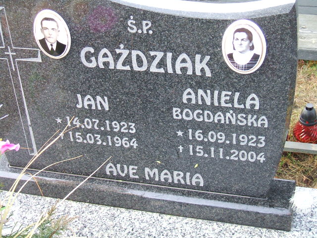 Jan Gaździak 1923 Namysłów - Grobonet - Wyszukiwarka osób pochowanych