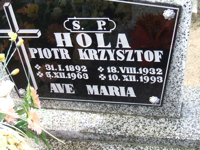 Grób Piotr Hola