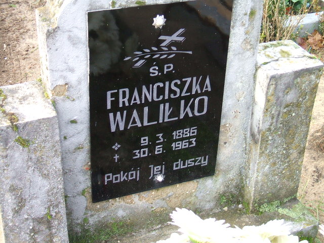Grób Franciszka Waliłko