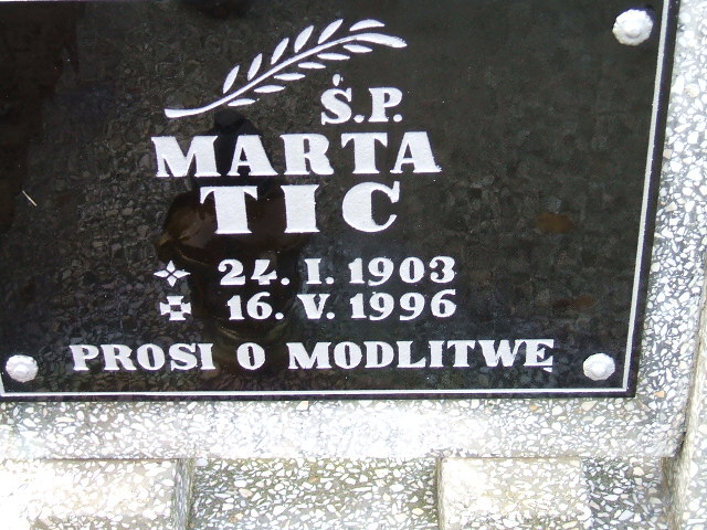 Grób Marta Tic