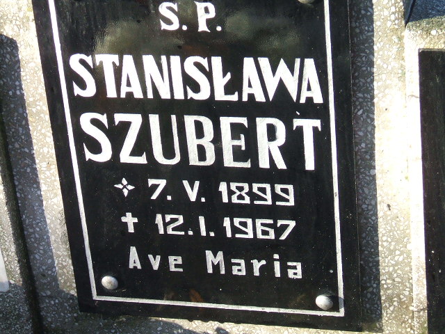 Stanisława Szubert 1899 Namysłów - Grobonet - Wyszukiwarka osób pochowanych