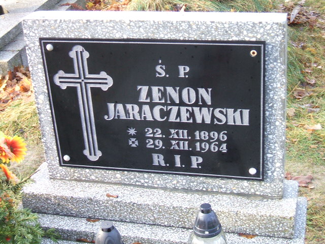 Zenon Jaraczewski 1896 Namysłów - Grobonet - Wyszukiwarka osób pochowanych