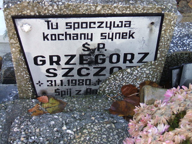Grób Grzegorz Szczot
