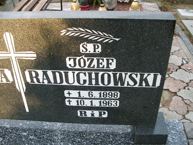 Józef Raduchowski 1898 Namysłów - Grobonet - Wyszukiwarka osób pochowanych