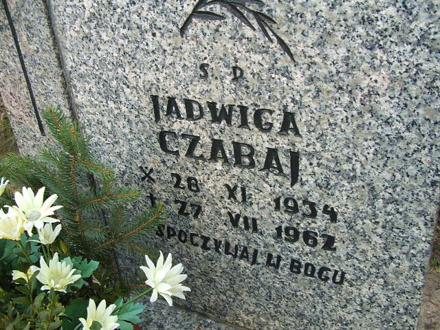 Jadwiga Czabaj 1934 Namysłów - Grobonet - Wyszukiwarka osób pochowanych