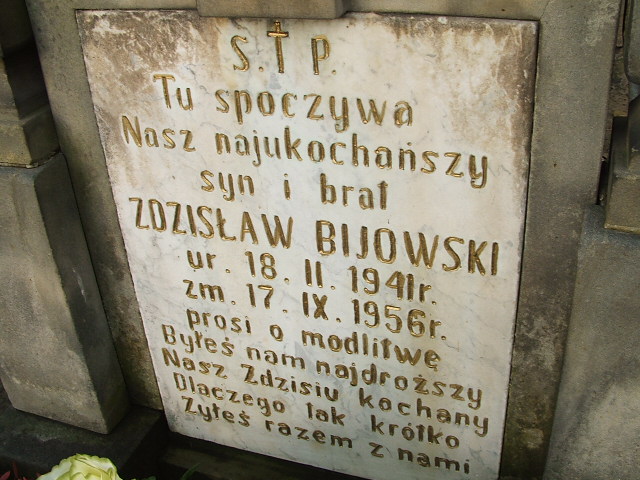 Zdzisław Bijowski 1941 Namysłów - Grobonet - Wyszukiwarka osób pochowanych