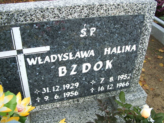 Halina Bzdok 1952 Namysłów - Grobonet - Wyszukiwarka osób pochowanych