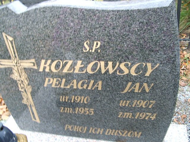 Jan Kozłowski 1907 Namysłów - Grobonet - Wyszukiwarka osób pochowanych