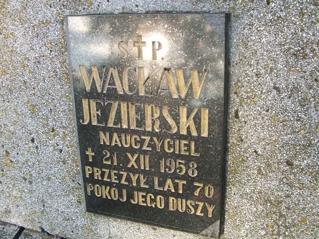 Wacław Jezierski 1888 Namysłów - Grobonet - Wyszukiwarka osób pochowanych