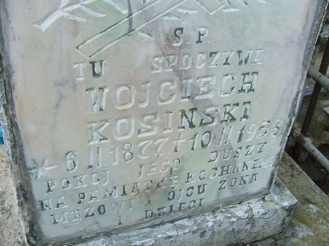 Wojciech Kosiński 1877 Namysłów - Grobonet - Wyszukiwarka osób pochowanych