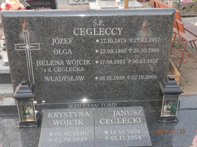 Grób Genowefa Ceglecka