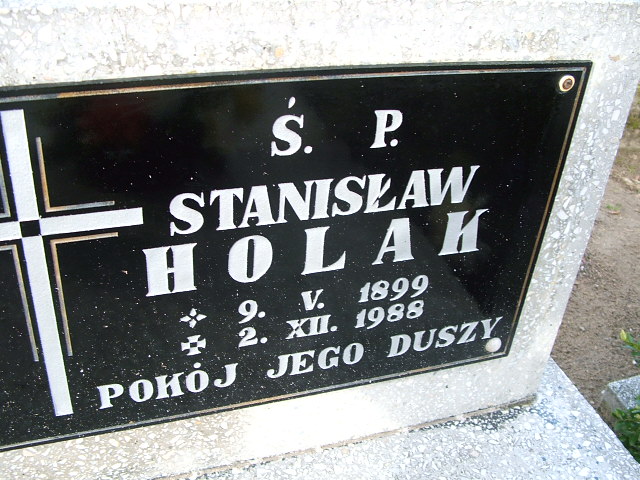 Stanisław Holak 1899 Namysłów - Grobonet - Wyszukiwarka osób pochowanych