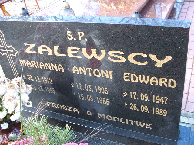 Edward Zalewski 1947 Namysłów - Grobonet - Wyszukiwarka osób pochowanych