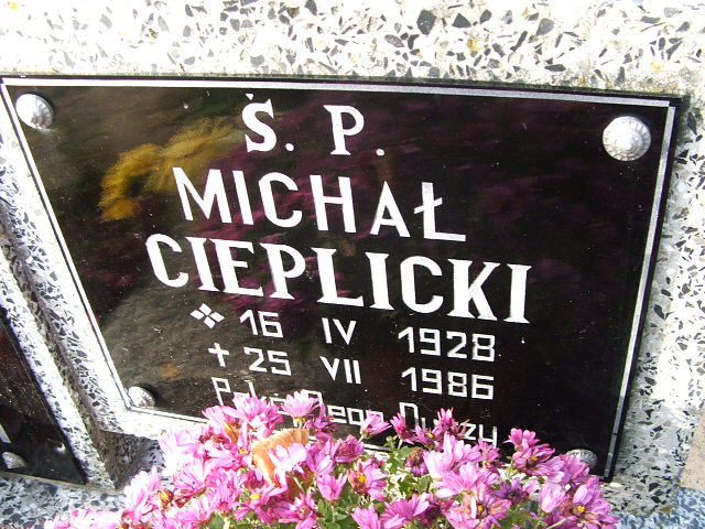 Michał Cieplicki 1928 Namysłów - Grobonet - Wyszukiwarka osób pochowanych