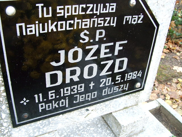 Józef Drozd 1939 Namysłów - Grobonet - Wyszukiwarka osób pochowanych
