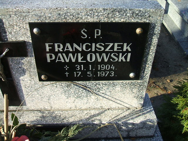 Grób Franciszek Pawłowski