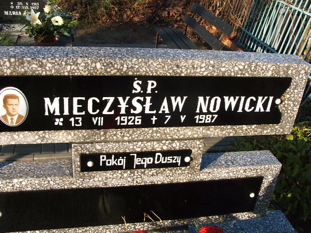 Mieczysław Nowicki 1926 Namysłów - Grobonet - Wyszukiwarka osób pochowanych