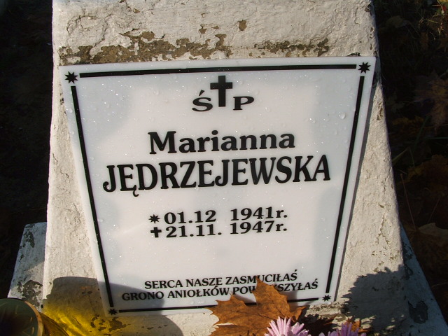 Marianna Jędrzejewska 1941 Namysłów - Grobonet - Wyszukiwarka osób pochowanych