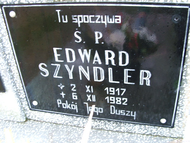 Edward Szyndler 1946 Namysłów - Grobonet - Wyszukiwarka osób pochowanych