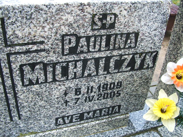 Paulina Michalczyk 1909 Namysłów - Grobonet - Wyszukiwarka osób pochowanych