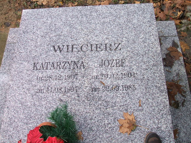 Józef Więcierz 1904 Namysłów - Grobonet - Wyszukiwarka osób pochowanych