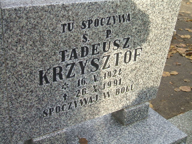 Grób Tadeusz Krzysztof