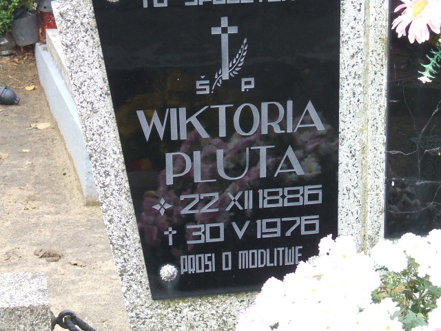 Wiktoria Pluta 1886 Namysłów - Grobonet - Wyszukiwarka osób pochowanych