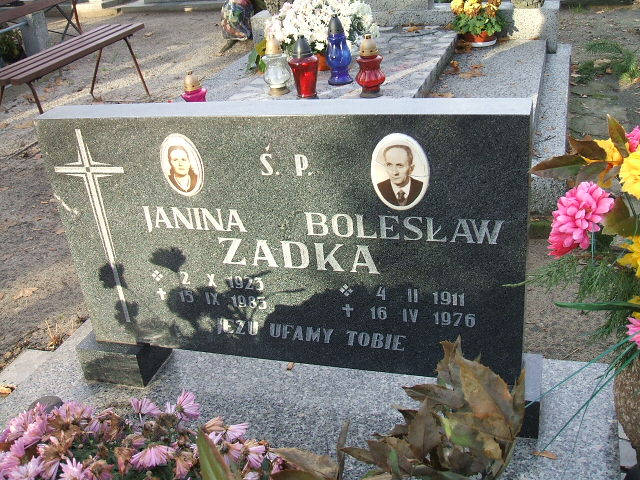 Bolesław Zadka 1911 Namysłów - Grobonet - Wyszukiwarka osób pochowanych