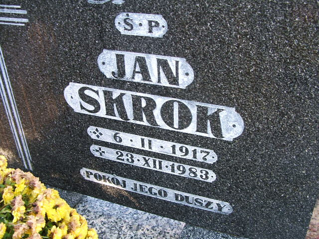 Jan Skrok 1917 Namysłów - Grobonet - Wyszukiwarka osób pochowanych