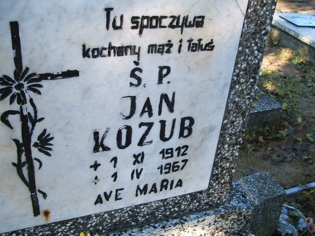 Jan Kozub 1912 Namysłów - Grobonet - Wyszukiwarka osób pochowanych