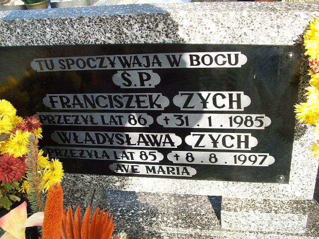 Grób Franciszek Zych