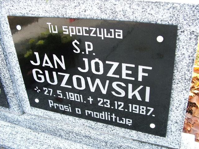 Stanisława Guzowska 1900 Namysłów - Grobonet - Wyszukiwarka osób pochowanych