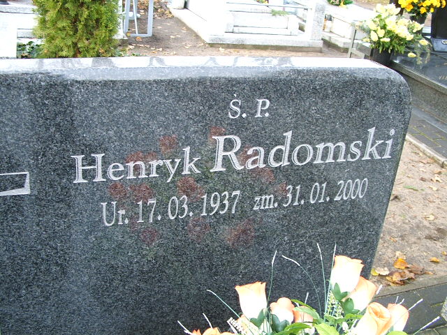 Grób Henryk Radomski