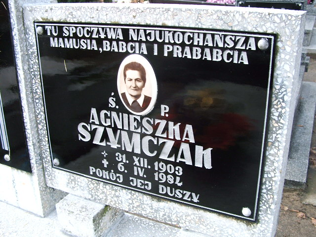 Agnieszka Szymczak 1903 Namysłów - Grobonet - Wyszukiwarka osób pochowanych