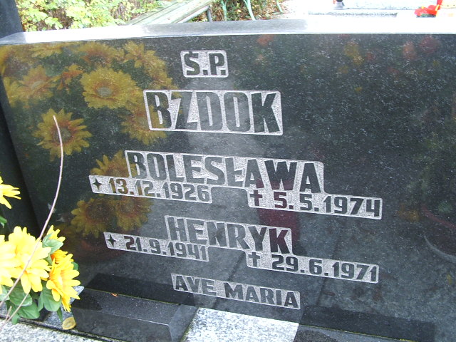 Henryk Bzdok 1941 Namysłów - Grobonet - Wyszukiwarka osób pochowanych