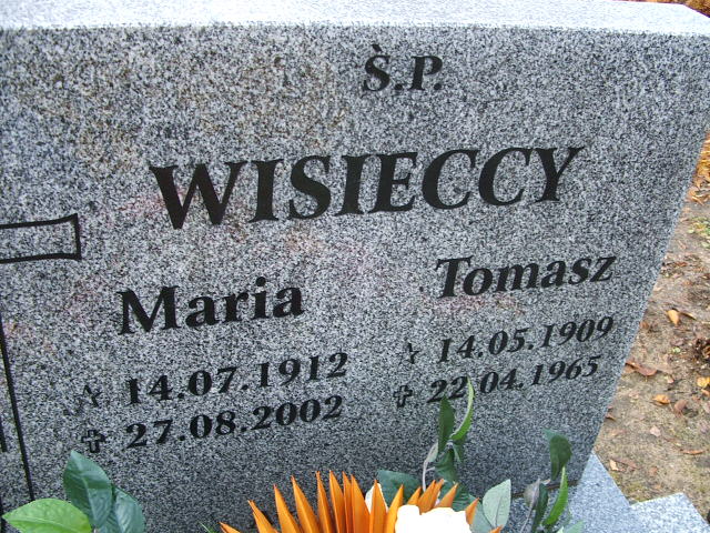 Maria Wisiecka 1912 Namysłów - Grobonet - Wyszukiwarka osób pochowanych