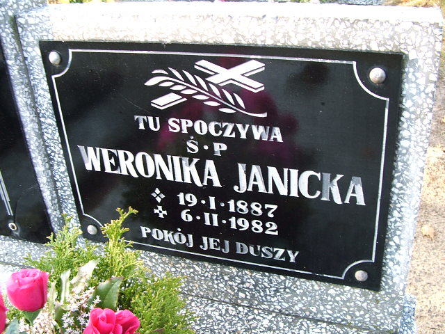 Weronika Janicka 1887 Namysłów - Grobonet - Wyszukiwarka osób pochowanych