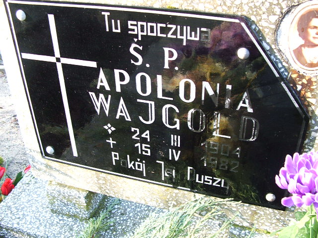 Apolonia Wajgold 1904 Namysłów - Grobonet - Wyszukiwarka osób pochowanych