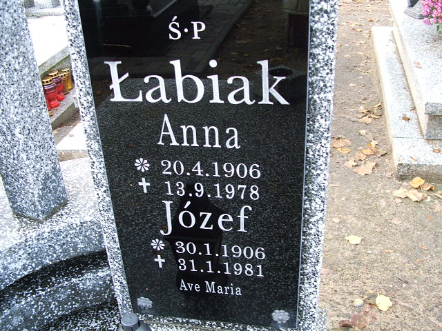 Grób Józef Łabiak