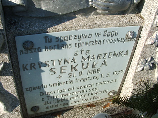 Krystyna Sekuła 1966 Namysłów - Grobonet - Wyszukiwarka osób pochowanych