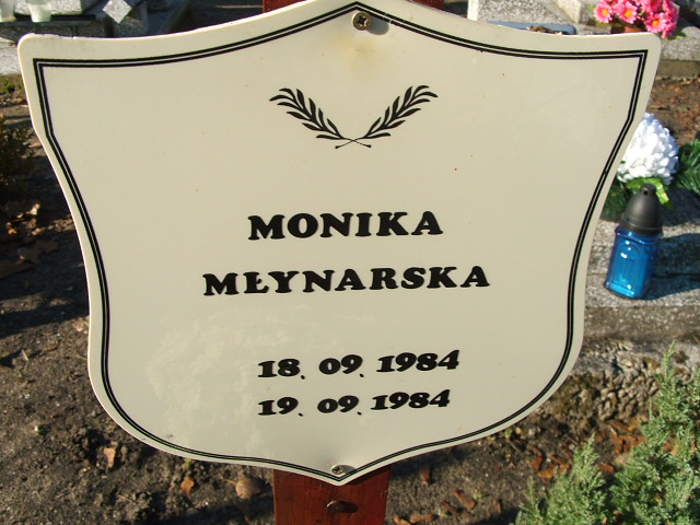 Monika Młynarska 1984 Namysłów - Grobonet - Wyszukiwarka osób pochowanych