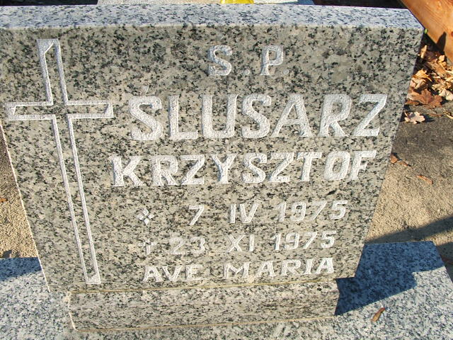 Krzysztof Ślusarz 1975 Namysłów - Grobonet - Wyszukiwarka osób pochowanych